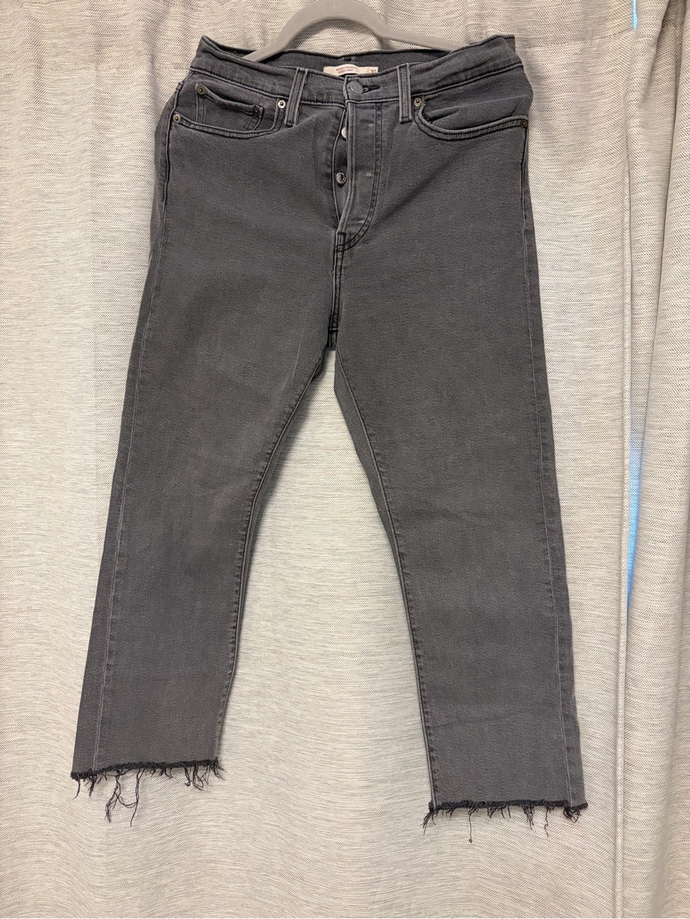 Levi's Wedgie straight Leg Jeans in Washed Black